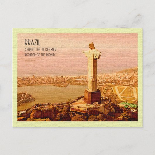  Briefkaart Christus, het voormalige Brazilië (Voorkant)