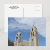 Briefkaart - Church Bell Towers in Petaluma (Voorkant / Achterkant)