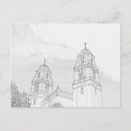 Briefkaart - Church Bell Towers to Color