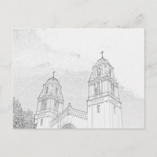 Briefkaart - Church Bell Towers to Color (Voorkant)