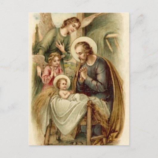 Briefkaart (citaat): St. Joseph Geboorte (Voorkant)