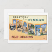 Briefkaart Ciudad Juarez Old Mexico (Voorkant / Achterkant)