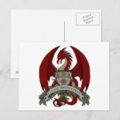 Briefkaart Clan Stonefire Crest (Red Dragon) (Voorkant / Achterkant)