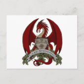 Briefkaart Clan Stonefire Crest (Red Dragon) (Voorkant)