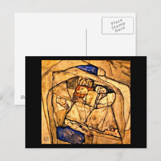 Briefkaart-Classic/-Egon Schiele 27 Briefkaart (Voorkant / Achterkant)