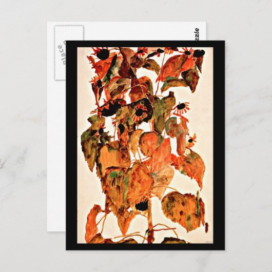 Briefkaart-Classic/-Egon Schiele 2 Briefkaart (Voorkant / Achterkant)