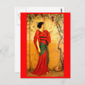 Briefkaart-Classic/-John William Godward 3 Briefkaart (Voorkant / Achterkant)