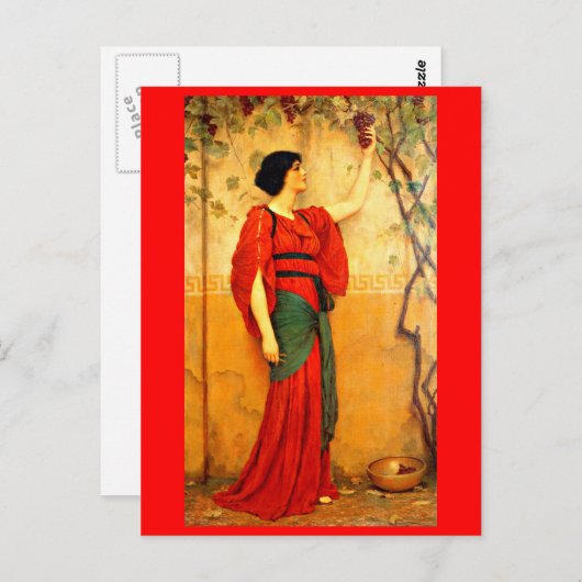 Briefkaart-Classic/-John William Godward 3 Briefkaart (Voorkant / Achterkant)