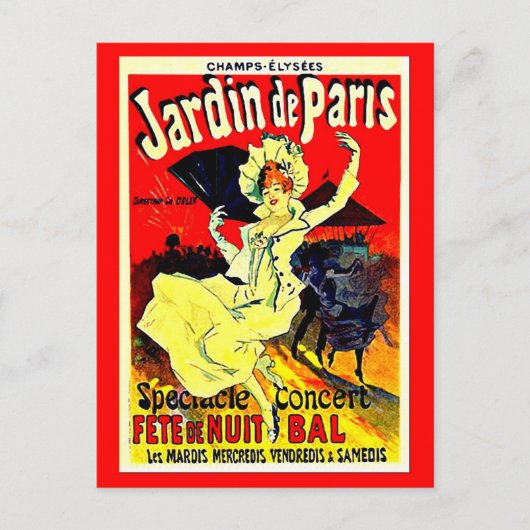 Briefkaart-Classic/-Jules Chéret 35 Briefkaart (Voorkant)