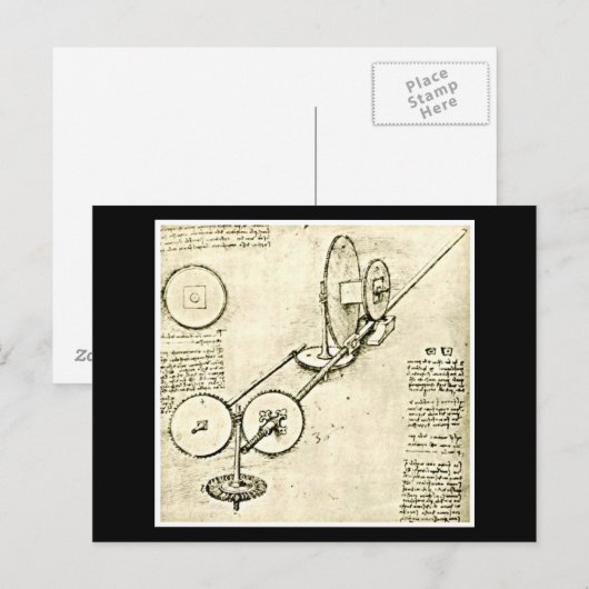 Briefkaart-Classic/-Leonardo da Vinci 16 Briefkaart (Voorkant / Achterkant)