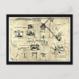 Briefkaart-Classic/-Leonardo da Vinci 18 Briefkaart