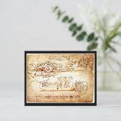 Briefkaart-Classic/-Leonardo da Vinci 3 Briefkaart (Staand voorkant)