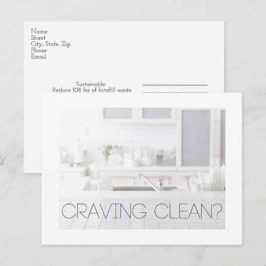 Briefkaart Clean Shaklee (Voorkant / Achterkant)