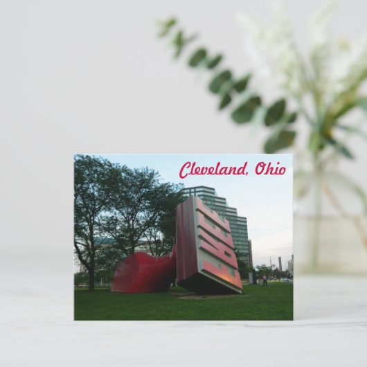 Briefkaart Cleveland (vrij landmerk) (Staand voorkant)