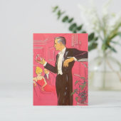 Briefkaart  cocktail Party Open House Brandy (Staand voorkant)