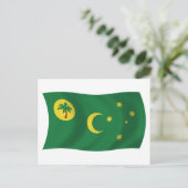 Briefkaart Cocos Islands Flag (Staand voorkant)