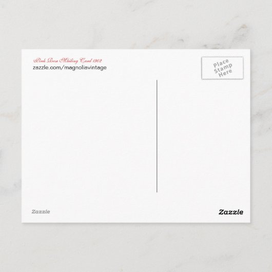  Briefkaart Collage Rozen en Cupid (Achterkant)