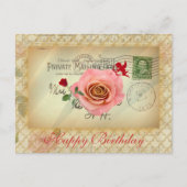  Briefkaart Collage Rozen en Cupid (Voorkant)