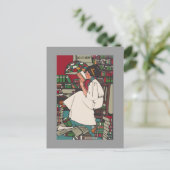 Briefkaart  College Girl (Staand voorkant)