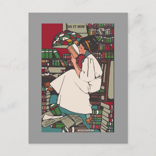 Briefkaart  College Girl (Voorkant)