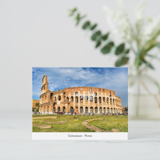 Briefkaart Colosseum in Rome (Staand voorkant)
