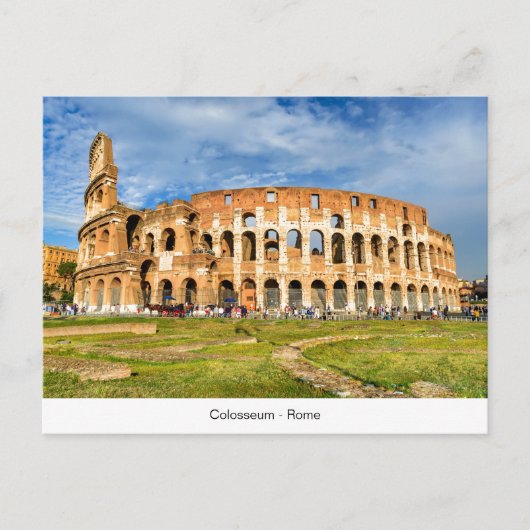 Briefkaart Colosseum in Rome (Voorkant)