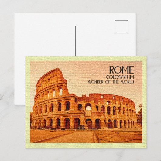 Briefkaart Colosseum Rome (Voorkant / Achterkant)