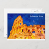 Briefkaart Colosseum twilight Rome (Voorkant / Achterkant)