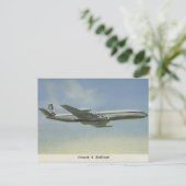 briefkaart Comet Jetliner 1950 (Staand voorkant)