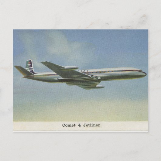 briefkaart Comet Jetliner 1950 (Voorkant)