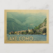 Briefkaart Como Italië Vintage Travel (Voorkant)