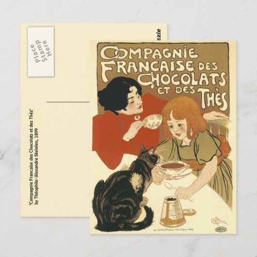 Briefkaart: Compagnie Francaise des Chocolats Briefkaart (Voorkant / Achterkant)