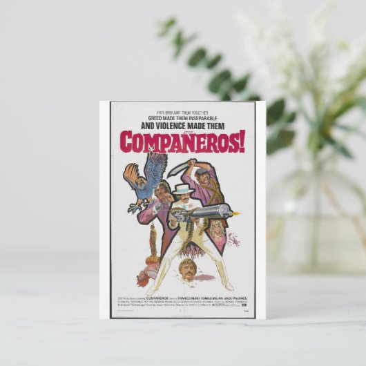 BRIEFKAART COMPANEROS (Staand voorkant)