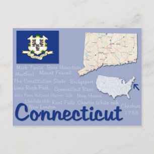 Briefkaart "Connecticut"