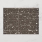 Briefkaart constellatieschema (Voorkant)