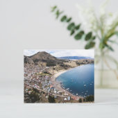 Briefkaart Copacabana, Bolivia (Staand voorkant)