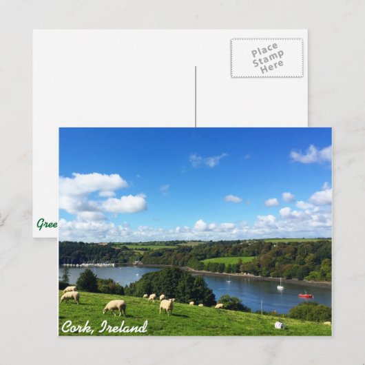 Briefkaart Cork, Ierland (Voorkant / Achterkant)