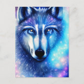 Briefkaart Cosmic Wolf (Voorkant)