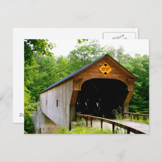 Briefkaart Covered Bridge New Hampshire (Voorkant / Achterkant)