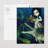 briefkaart "Cretacous Mermaid" (Voorkant / Achterkant)