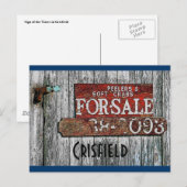 Briefkaart Crisfield Peelers - Gepersonaliseerd (Voorkant / Achterkant)