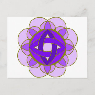 briefkaart "Crown Chakra"