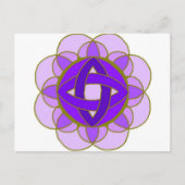 briefkaart "Crown Chakra" (Voorkant)