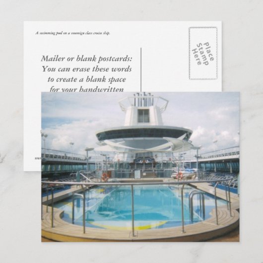 Briefkaart cruiseschepen (Voorkant / Achterkant)