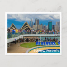 Briefkaart Cruiseschip in Sydney, Australië