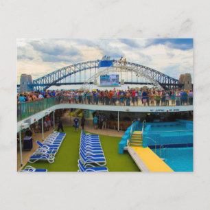 Briefkaart Cruiseschip in Sydney, Australië