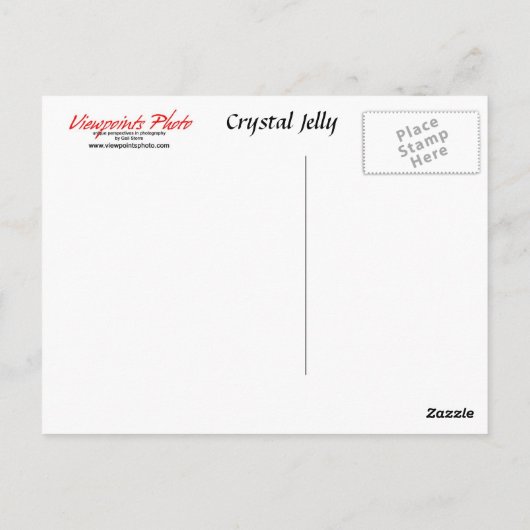 Briefkaart: Crystal Jelly Briefkaart (Achterkant)