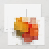 Briefkaart Cubistisch patroon (Voorkant / Achterkant)