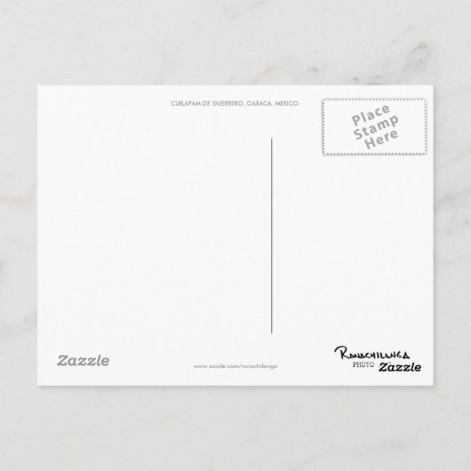 Briefkaart Cuilapam Oaxaca (Achterkant)