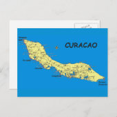 Briefkaart Curaçao op het eiland Sun (Voorkant / Achterkant)